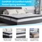Merrick Lane Luna 10 Inch Hybrid Mattress CertiPUR-US Certified Foam & Pocket Spring Mattress in a Box